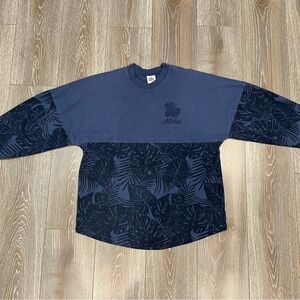 Spirit Jersey Aloha Navy Crew Neck Heavy Cotton Tshirt (lightweight sweats) sz M